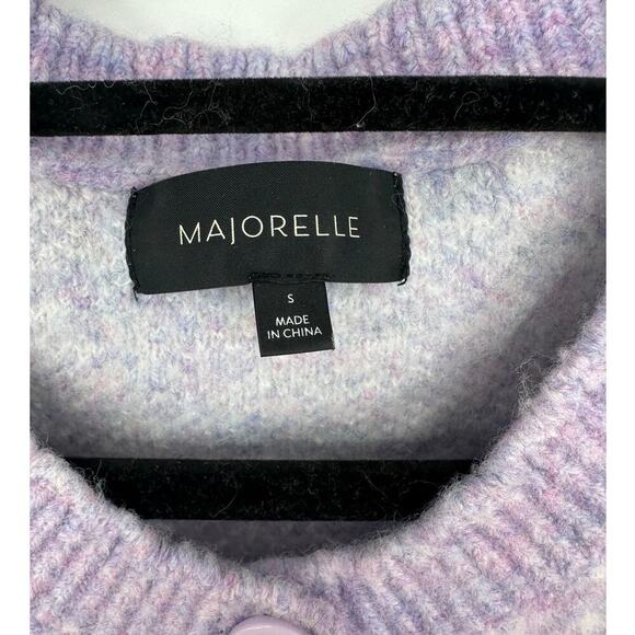 MAJORELLE Marnie Fair Isle Cardigan Pastel Heart Stripe - Picture 3 of 5